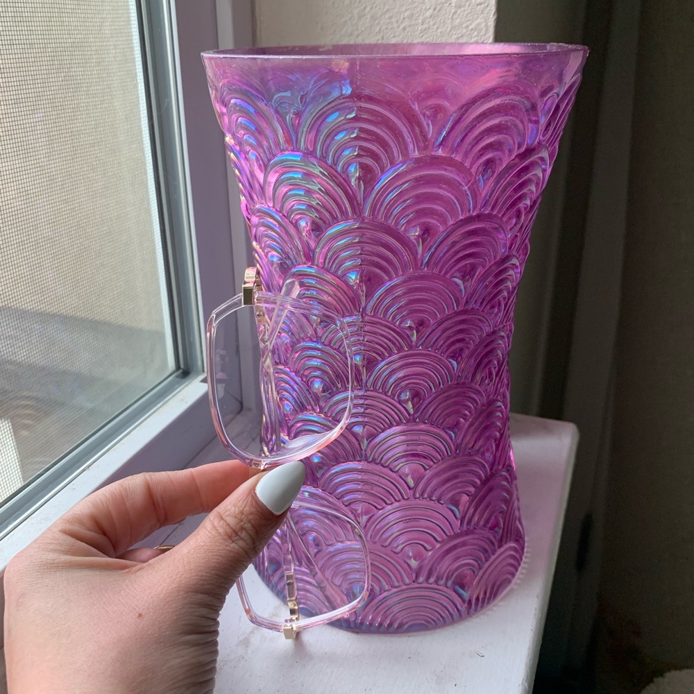 Iridescent Pink Vase
